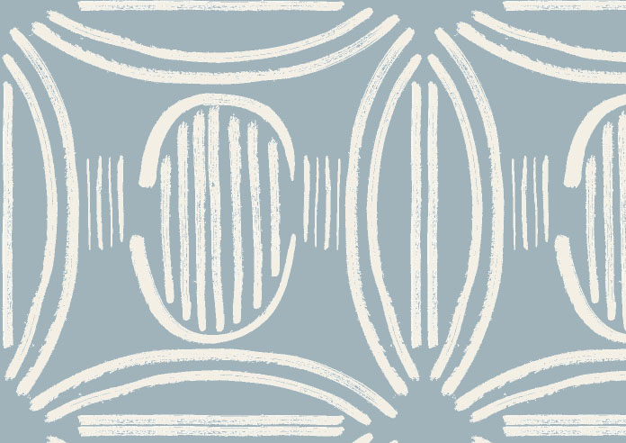 Geometric Tiles, Icelandic Blue - Twist&Fit Roller Blind - Image 6